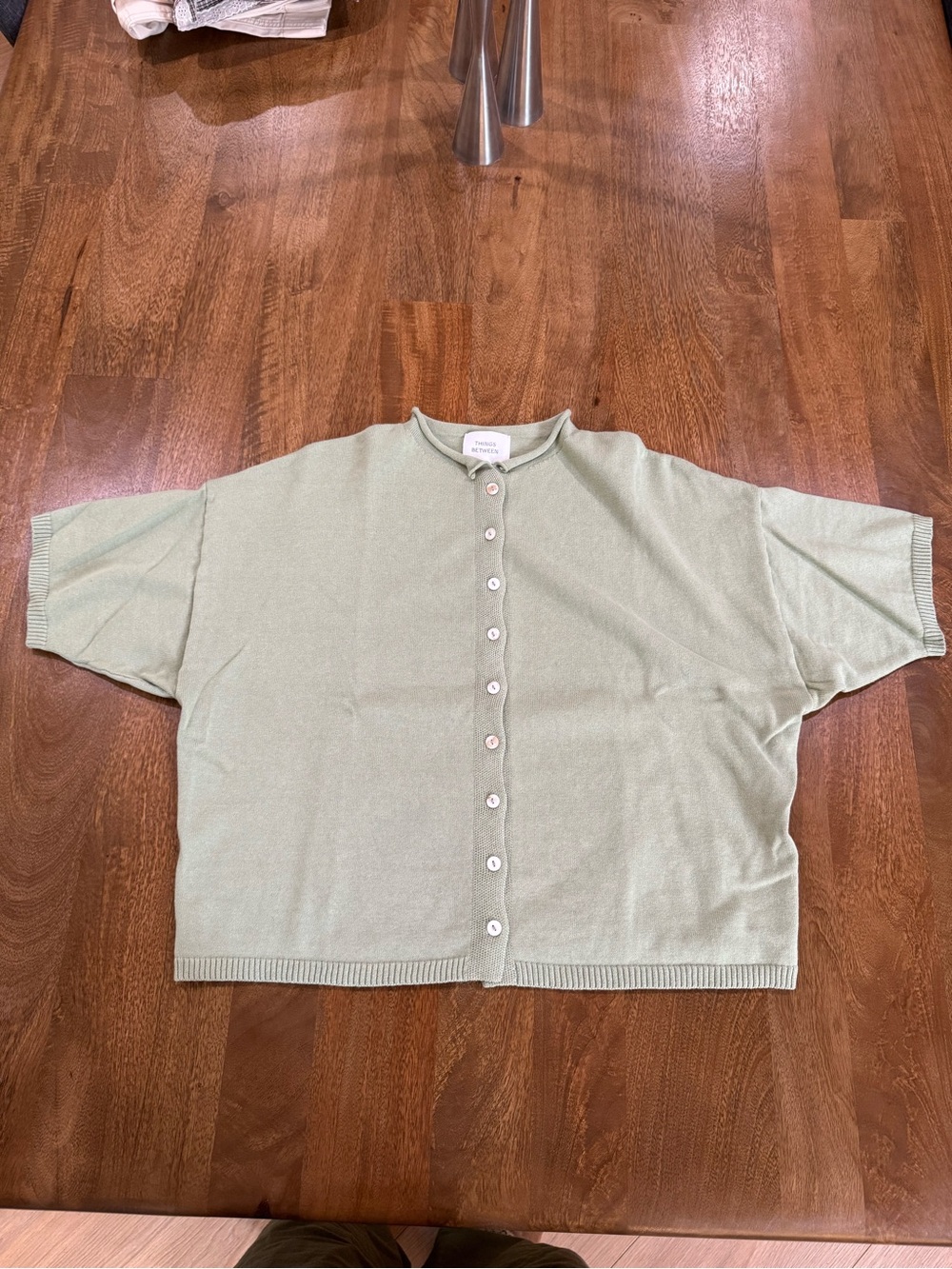 Things Between Toby Rollneck Half-Sleeve Cardigan - Picture 4 of 11